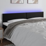 Vidaxl t�te de lit � led meuble de chambre � coucher accessoire de lit double t�te de cadre de lit int�rieur ...
