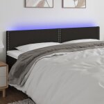 Vidaxl t�te de lit � led meuble de chambre � coucher accessoire de lit double t�te de cadre de lit int�rieur ...