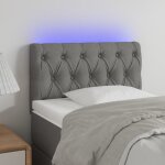 Vidaxl tte de lit  led meuble de chambre  coucher accessoire de lit simple tte de cadre de lit intrieur ...