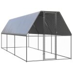 3154372 vidaxl poulailler dextérieur 2x6x2 m acier galvanisé 3154372 vidaxl poulailler dextérieur 2x6x2 m acier galvanisé