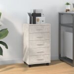 342672 vidaxl armoire  tiroirs avec roulettes gris bton bois dingnierie