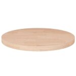 342901 vidaxl dessus de table rond 40x25 cm bois de chne massif non trait