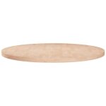 342903 vidaxl dessus de table rond 60x25 cm bois de chne massif non trait