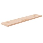 342937 vidaxl panneau d�tag�re 100x20x25 cm bois de ch�ne massif non trait�