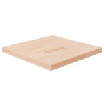 342944 vidaxl dessus de table carr 60x60x4 cm bois chne massif non trait