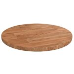 342958 vidaxl dessus de table rond marron clair 30x15 cm bois chne trait