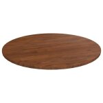 342968 vidaxl dessus de table rond marron fonc� �60x15cm ch�ne massif trait�