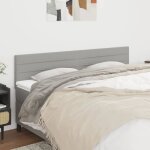 Vidaxl t�tes de lit gris clair 160x5x78 / 88 cm tissu 346158