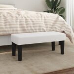 346633 vidaxl banc blanc 70x30x30 cm similicuir.