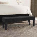 346668 vidaxl banc noir 100x30x30 cm velours