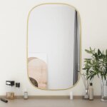 348220 vidaxl miroir mural dor� 80x50 cm