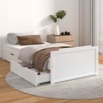3487®{promo} neuf lit chambre 1 personnes - unique & moderne - cadre de lit avec tiroirs blanc bois de ... 3487®{promo} neuf lit chambre 1 personnes - unique & moderne - cadre de lit avec tiroirs blanc bois de ...