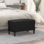 349391 vidaxl banc noir 70x35x41 cm similicuir