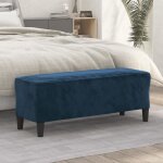 349430 vidaxl banc bleu 100x35x41 cm velours 349430 vidaxl banc bleu 100x35x41 cm velours
