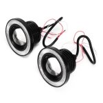 35 po paire de phares antibrouillard led de yeux dange + cob universel pour camion suv voiture(lumi�re ...