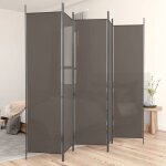 Vidaxl cloison de s�paration 5 panneaux s�parateur de pi�ce pliable diviseur �cran dintimit� paravent ...