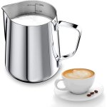 350ml pot � lait 304 inox pour mousser le lait pichet lait inox avec marque de mesure 12oz tasse a cafe ...