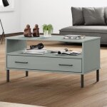 351034 vidaxl table basse avec pieds en mtal gris 85x50x45 cm bois oslo