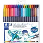 36 feutres de coloriage - aquarellable - double pointe pinceau - staedtler