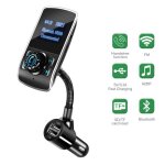 360 degr�s tournent 3. 1a double usb lcd kit voiture bluetooth lecteur mp3 transmetteur fm sans fil chargeur ...