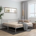 3621[life]90x200 cm?modern design:cadre de canap - lit extensible lit gigogne lit banquette simple chciblanc ...