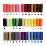 39 bobines fils � coudre 39 couleurs fils de machine � coudre en polyester pour broderie et travaux daiguille ...