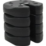 3901top choix - lot de 4 poids pour belvdre tonnelle de jard poids pour belvdre 4 pcs noir 220 x ...