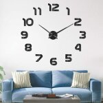 3d horloge murale diy horloge murale digitale mouvement silencieux horloge murale design moderne(80 - ...