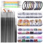 3d nail art dcorations kit kit de multicolores ongles nail art strass pinceau nail art stylo  ongles ...