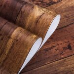 3d papier peint rev�tement mural pvc etanche 10mx045m grain de bois auto - adh�sif rouleau - d�cor salon ...
