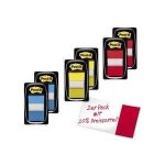 3m post - it index orange effil� 254 x 432 mm ? pack avantageux 2 distributeurs