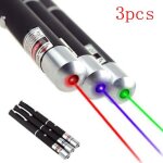 3pcs 5mw puissant pointeur laser stylos faisceau