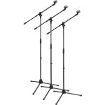 3x lot mcgrey mbs - 01 stand de microphone avec perche et pince  micro