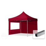 3x3 m tonnelle barnum tente pliante alu pes 700 2 cts panoramiques rouge