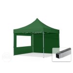 3x3 m tonnelle barnum tente pliante alu pes 700 2 cts panoramiques vert fonc