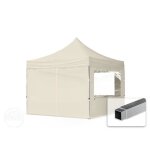 3x3 m tonnelle barnum tente pliante alu pes 700 4 cts panoramiques crme
