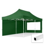 3x6 m tonnelle pliante acier pes 700 ctés panoramiques vert foncé 3x6 m tonnelle pliante acier pes 700 ctés panoramiques vert foncé