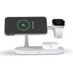 4 en 1 qi 15w chargeur sans fil stand de charge rapide pour iphone 12 apple watch airpods chargeur magsafe ...
