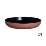 4 assiettes 21cm vicky terracotta - luminarc
