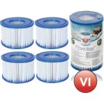 4 cartouches de filtration bestway spa type vi - pour filtre spa - bestway spa type vi