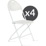 4 chaises pliantes de rception