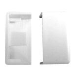 Lot de 4 embouts pour moulure 20 x 10mm - blanc - zenitech Lot de 4 embouts pour moulure 20 x 10mm - blanc - zenitech