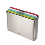 Planches  dcouper - inox - 4 grandes planches colores - rangement pratique - compatible lave - vaisselle ...