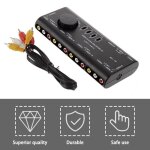 4 in 1 out av rca switch box commutateur de signal audio - vidéo av sélecteur 4 voies avec câble rca ... 4 in 1 out av rca switch box commutateur de signal audio - vidéo av sélecteur 4 voies avec câble rca ...