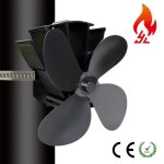 4 lames tuyau de fumée ventilateur de poêle appareil de chauffage alimenté fixe sur le tuyau de cheminée ... 4 lames tuyau de fumée ventilateur de poêle appareil de chauffage alimenté fixe sur le tuyau de cheminée ...