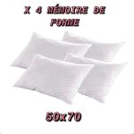 Oreillers - home deco - 50 x 70 cm - m�moire de forme - anti - acarien - lot de 4