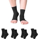 4 paires chaussettes de contention � bout ouvert chaussettes de compression noires bas de compression ...