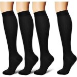 4 paires chaussettes de contention pour hommes et femmes circulation compression professionnelle unisex?eu40 ...