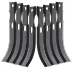 4 paires outils de fraises type bineur universels r�versibles l. 190 mm