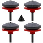 4 pi�ces affuteur lame tondeuse gazon universel aiguiseur pour tondeuses avec 1pcs kit d�quilibrage de ...